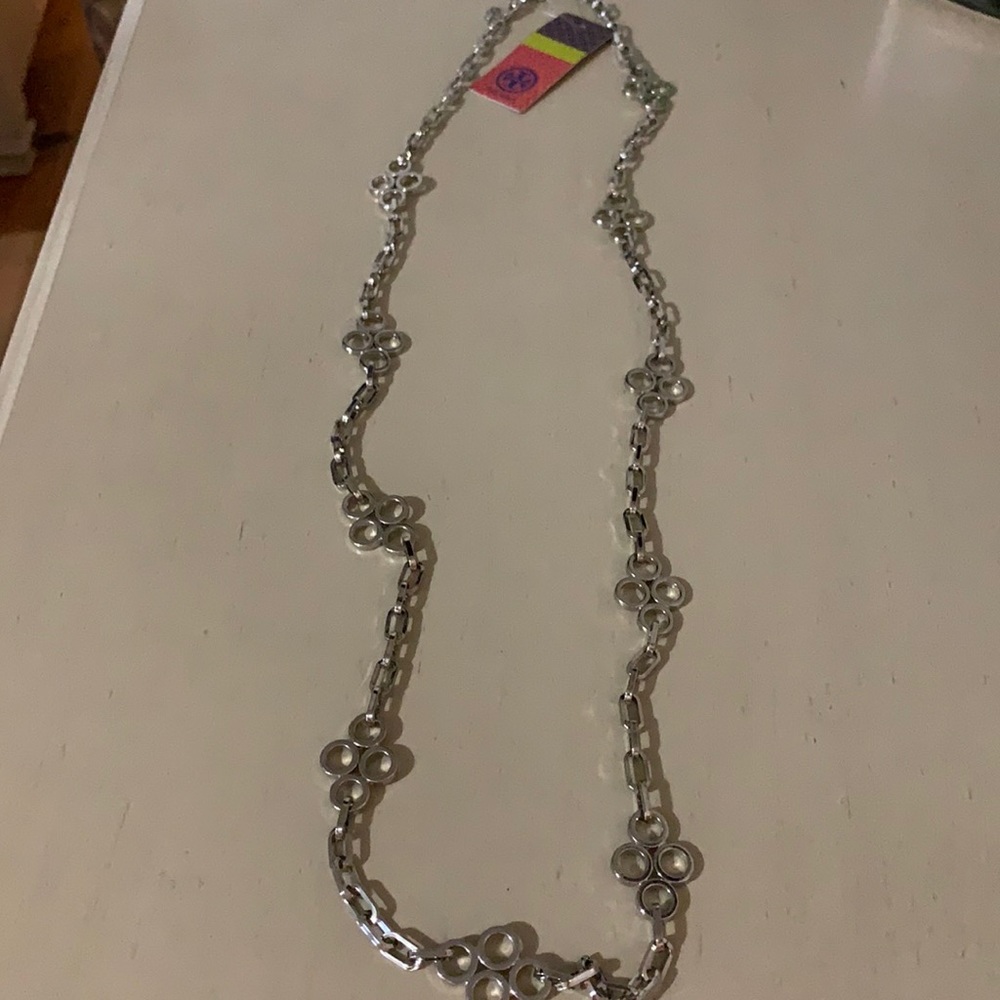 Tory Burch Large Clover Necklace